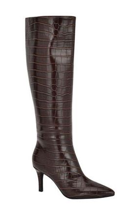 Guess Wayla Stiletto Knee High Boot in Dark Brown at Nordstrom Rack, Size 8.5