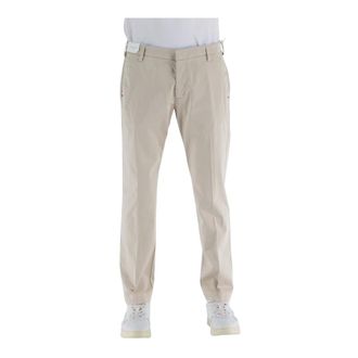Entre Amis Katoenen broek met Amerikaanse zakken - Heren - Broeken - Beige - Maat: W44 Katoen