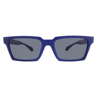 Versace Dark Grey Rectangular Mens Sunglasses VE4490U 545087 55