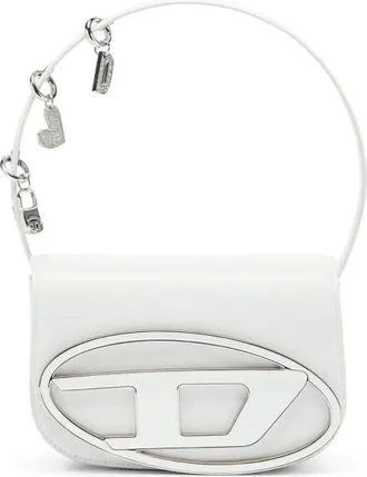 Diesel White 1DR Iconic Small Shoulder Bag