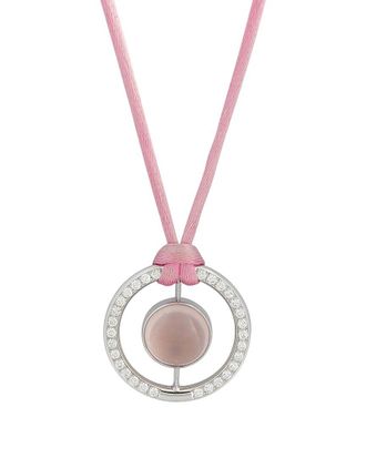 Bucherer 18K Rose Quartz Necklace (Authentic Pre-Loved)