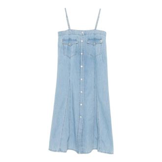 AG - Adriano Goldschmied AG Jeans, Midi Dresses, female, Blue, Size: XS Waco Midi Dress