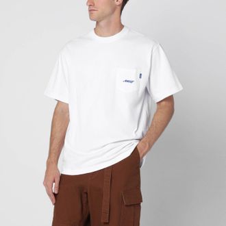 Awake NY White Crewneck T Shirt With Logo