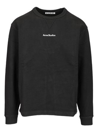 Acne Studios Cotton Sweatshirt Sweatshirts Nero-Donna