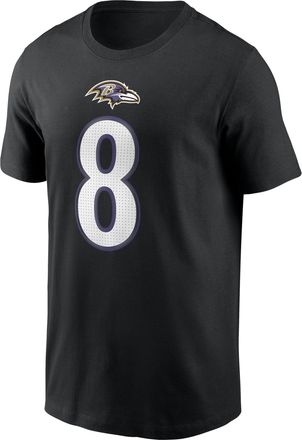 Nike Lamar Jackson Baltimore Ravens Nike Mens NFL T-Shirt in Black | N19900A8GF-Z90