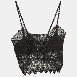 Charo Ruiz Ibiza Charo Ruiz Black Lace Sheer Dana Top