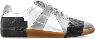 Maison Margiela Weathering-effect Panelled Lace-up Sneakers