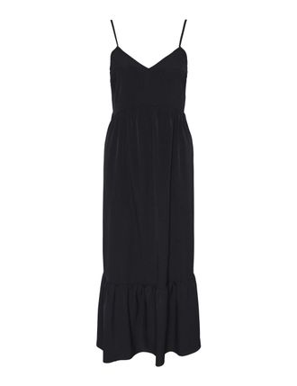 Pieces Womens Pcsade Strap Long Dress Noos Bc Maxi, Black, S