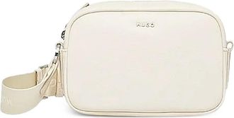 HUGO BOSS Borsa a tracolla con placca logo - Toni neutri