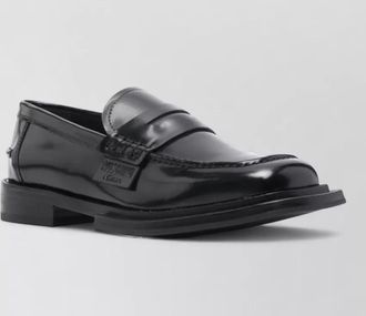 Moschino leather loafers