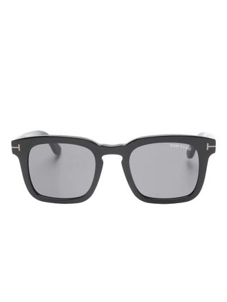 Tom Ford Eyewear Dax square-frame sunglasses - men - Acetate - 50 - Black