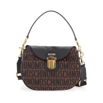 Moschino Shoulder Bags, female, Brown, Size: ONE SIZE Logo Shoulderbag