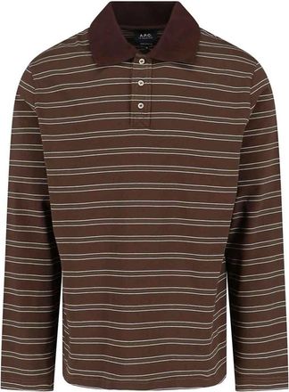 A.P.C. A. P.C. Striped Polo Shirt