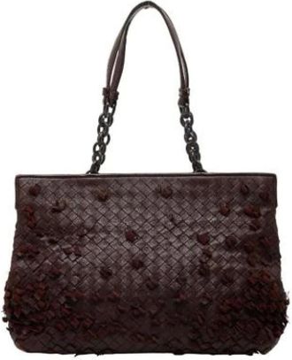 Bottega Veneta Pre-owned Tote Bags, female, Brown, Size: ONE SIZE Pre-owned Vintage Tote Bag