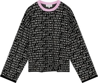 Fab By Fabienne Chapot Fabienne Chapot, Truien & Vesten, Dames, Zwart, XS, Leer, Love Letter Pullover
