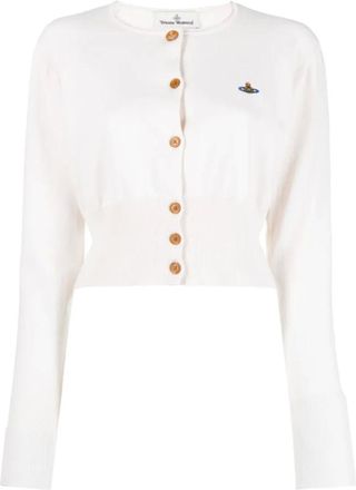Vivienne Westwood White Cropped Cardigan