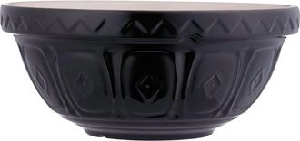Mason Cash Color Mix Black Size 18 Mixing Bowl, 2.85 Quart