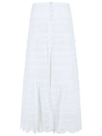 Isabel Marant Paoline White Cotton Skirt