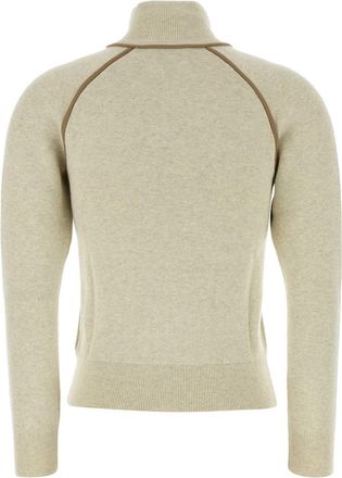Isabel Marant Womens Lanya Cardigan Beige Cotton Viscose Wool