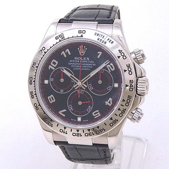 Rolex Pre-owned Rolex Daytona Chronograph Automatic Chronometer Black Dial Mens Watch 116519 BKAL