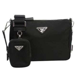Prada Pre-owned Cross Body Bags, male, Black, Size: ONE SIZE Pre-owned Nylon Shoulder Bag
