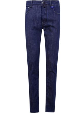 Jacob Cohen Pant 5 Pocket Slim Fit Bard Denim Blue Stretch