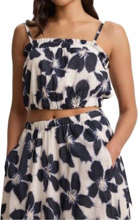 Velvet Alice Floral Cami Top In Azul