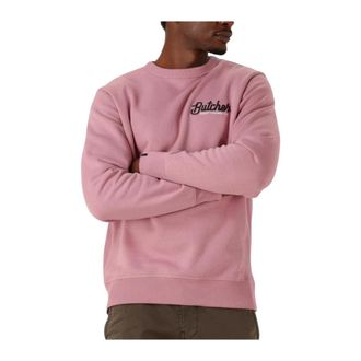 Butcher of Blue Hoodies & sweatvesten, Heren, Roze, XL, Heren Army Crew Sweater Roze