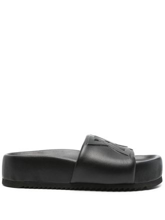 Vic Mati&eacute; Black Rubber Sandals