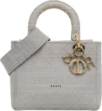 Dior Pre-owned Lady D-Lite Handtas - Dames - Vintage Handtas - Grijs - ONE Size - Vintage