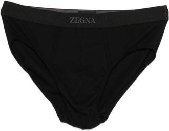 Ermenegildo Zegna Slip met logoband - Zwart