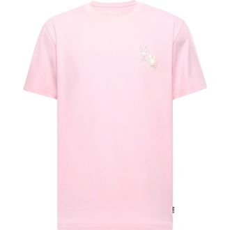 Psycho Bunny Elliot Pima Cotton Graphic T-Shirt in Romance Rose at Nordstrom, Size 5