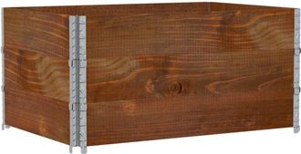 vidaXL Garden Planter Brown 120x80 cm Solid Wood Pine vidaXL