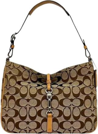 Coach Borsa a spalla Pre-owned in tela - - Pre-owned - Donna - Beige - ONE SIZE