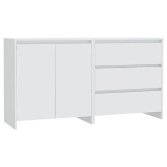 vidaXL Vidaxl - Aparador De 2 Piezas Madera Manufacturada Blanca