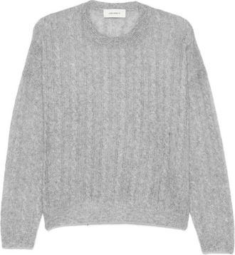 Lisa Yang Cable-knit Crew-neck Sweater