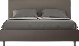 Itamoby Cama Matrimonio Contenedor 160x190 Moderno Polipiel Adele M Color: Marr&oacute;n - Versi&oacute;n: Con Caja De Almacenaje