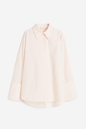 H&M Oversized Bluse mit breiten Manschetten - Pink