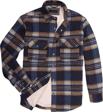 Dakota Grizzly Mens Burke Plaid Jacket In Arctic Mist