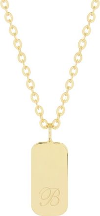 Brook & York Sloan Initial Pendant Necklace in Gold B at Nordstrom