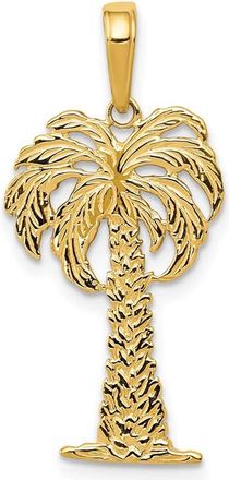 Diamond2Deal 10k Yellow Gold Palm Tree Pendant