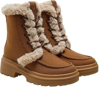 Vivaia Faux Fur Water-Repellent Lightweight Warm Boots in Caramel at Nordstrom, Size 9.5
