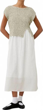 Diarte Toledo Top In Marble Ecru