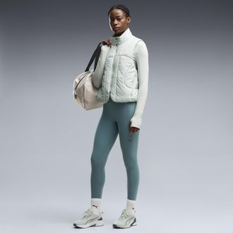 Puma Calzamaglia a vita alta SHAPELUXE da donna, Abbigliamento, Verde, XXL