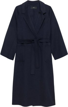 Arma Suza Wollen Jas - Dames - Jas met riem - Blauw - S - Wol - Jassen