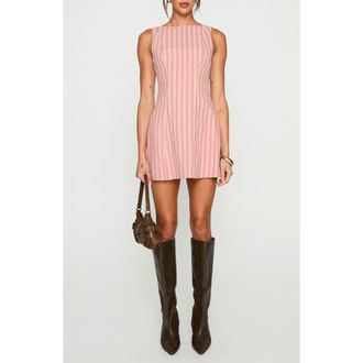 Princess Polly Auggie Sleeveless Minidress in Pink at Nordstrom, Size 12