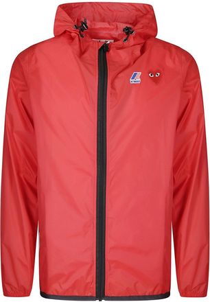 Comme Des Garçons K-Way Full Zip Jacket Red