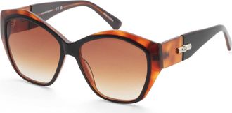 Longchamp Womens 57 mm Brown Sunglasses