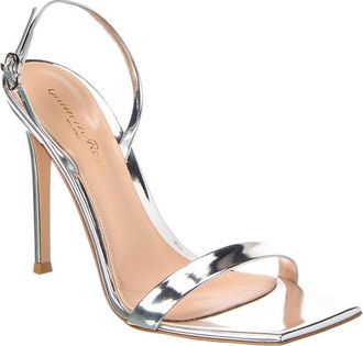 Gianvito Rossi Ribbon Stiletto 105 Leather Slingback Sandal