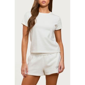 Edikted Perfect Basic T-Shirt in White at Nordstrom, Size X-Large